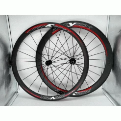 ZZYZX Rennrad Laufradsatz Carbon 50 Mm Rot Schlauchreifen