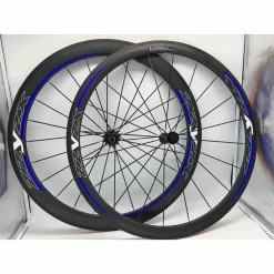 ZZYZX Rennrad Laufradsatz Carbon 50 Mm Blau Schlauchreifen