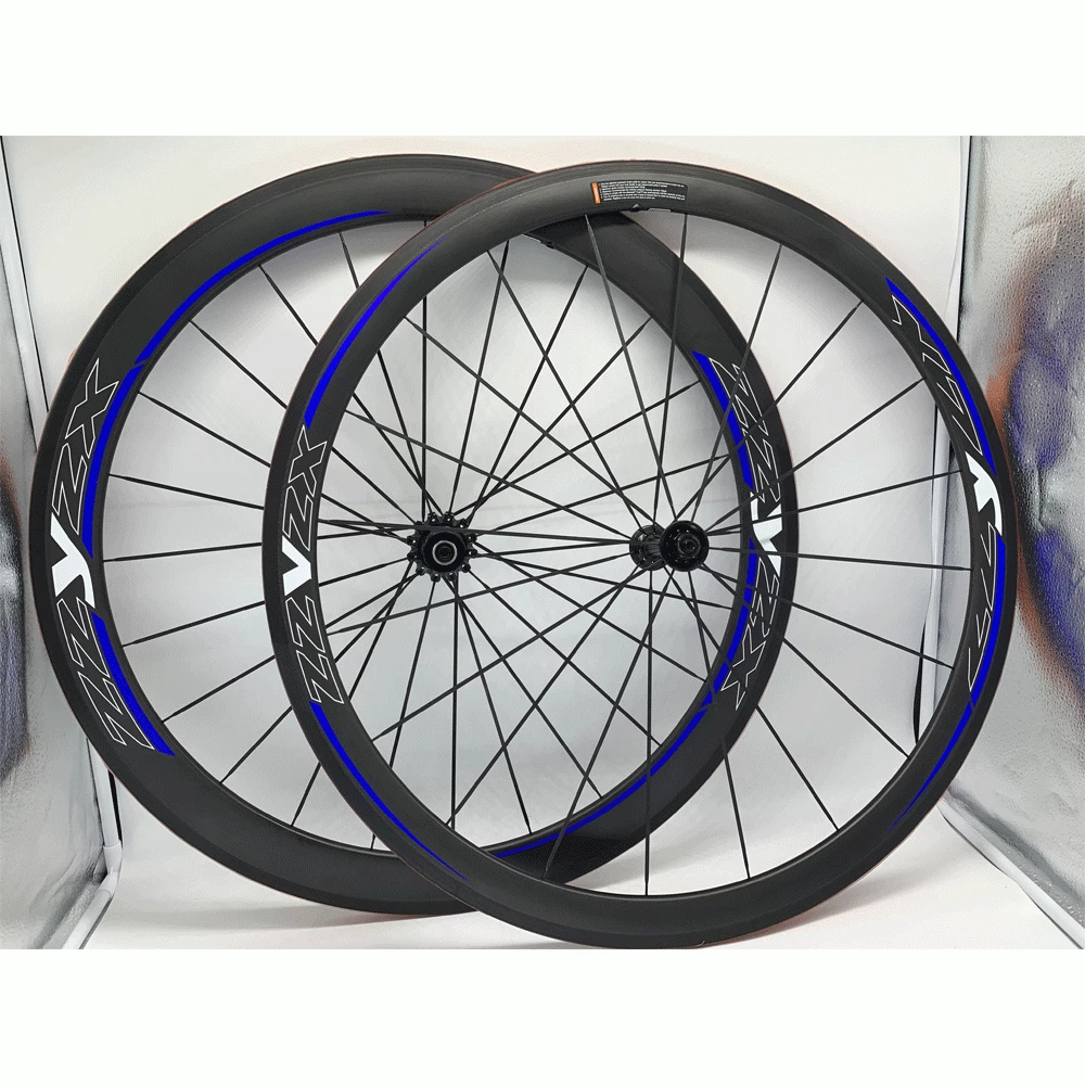 ZZYZX Rennrad Laufradsatz Carbon 50 Mm Blau Schlauchreifen 3 ZZYZX Rennrad Laufradsatz Carbon 50 Mm Blau Schlauchreifen